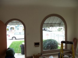 Arched door and window casing