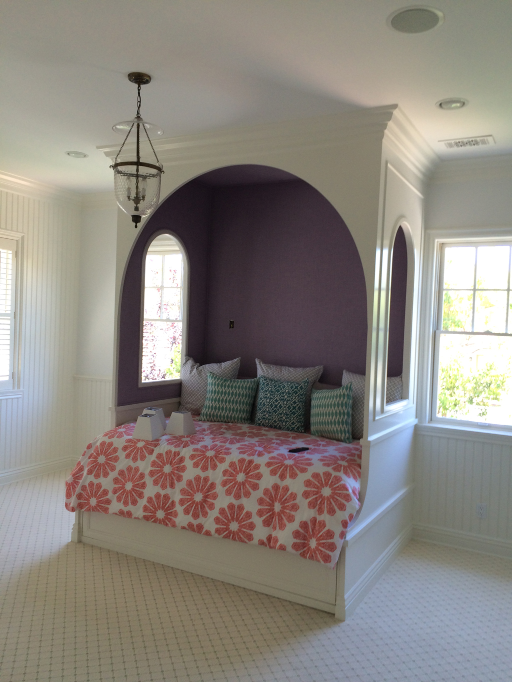 Girl's bed good enough for a princess - Pacific Palisades residence