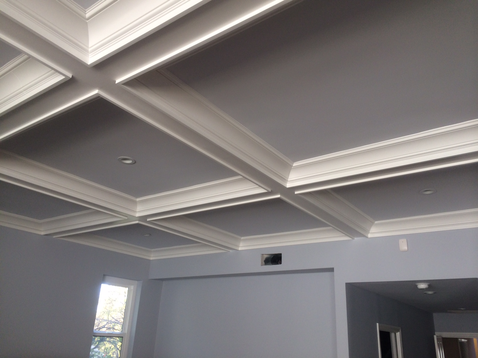 Coffered Ceiling at San Marino residence