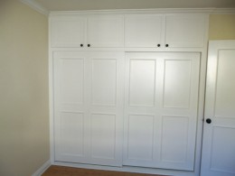Built-in closet with by-pass doors alt view