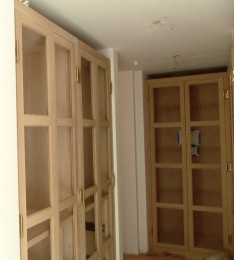 Closet before stain