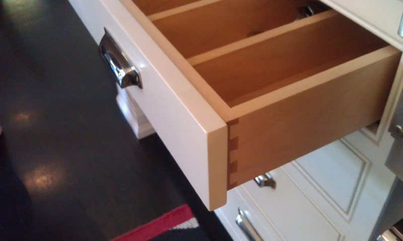 Maple dovetail drawers